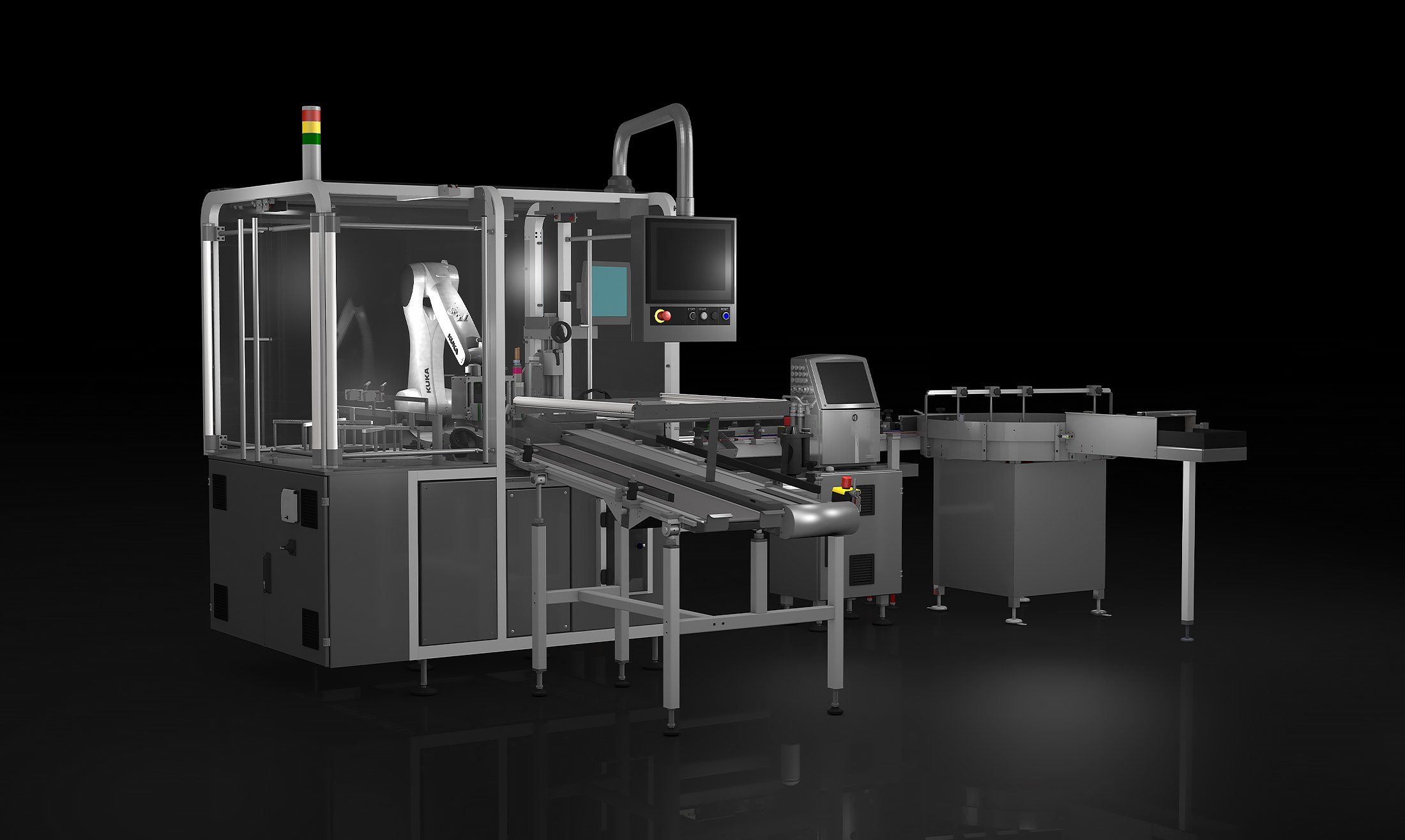 Robotic tray loading